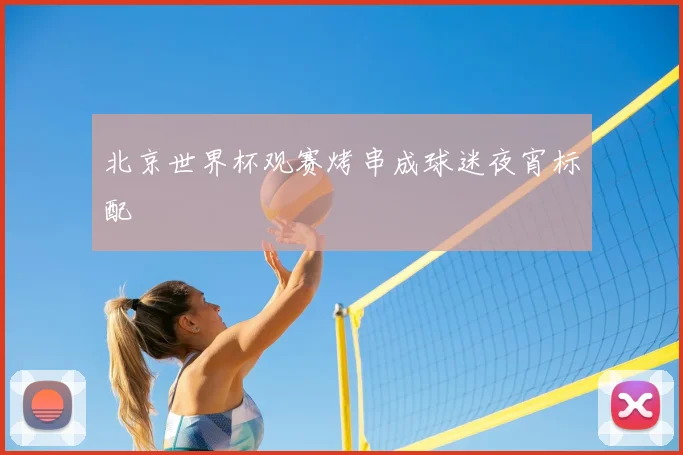 北京世界杯观赛烤串成球迷夜宵标配