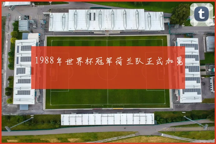 1988年世界杯冠军荷兰队正式加冕